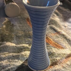 Blue Striped Vase